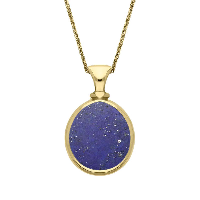 Classic Pear Lapis Lazuli Pendant offers in 9ct Yellow Gold